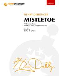 Mistletoe SATB choral sheet music cover Thumbnail